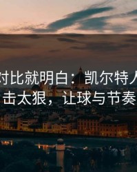 数据一对比就明白：凯尔特人这波反击太狠，让球与节奏